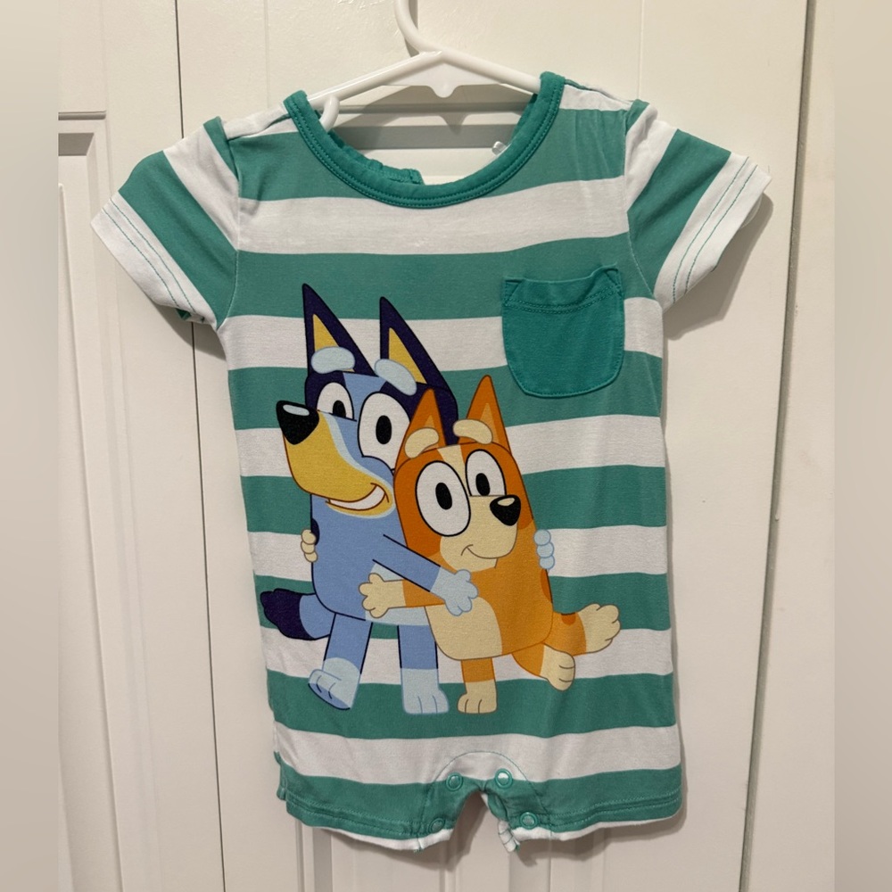 Little Sleepies Bluey Pocket Tee Romper